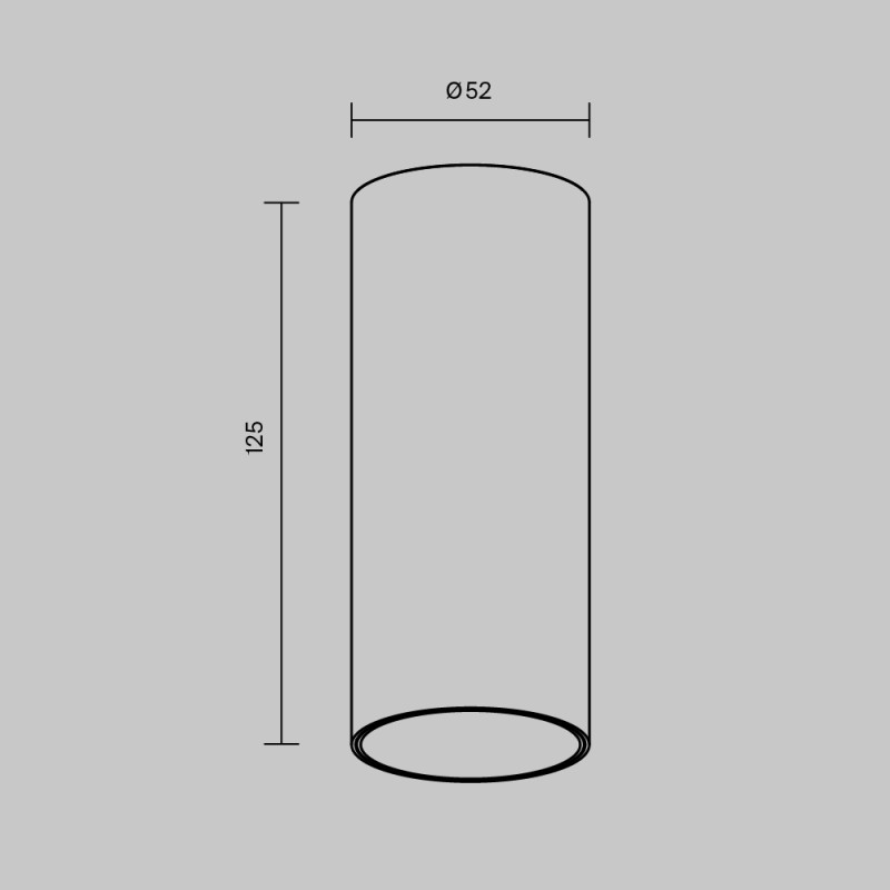 Накладной светильник 5,2*5,2*12,5 см,  LED, 12W, 3000К, Maytoni Technical FOCUS LED C056CL-L12W2.7K-W-W белый