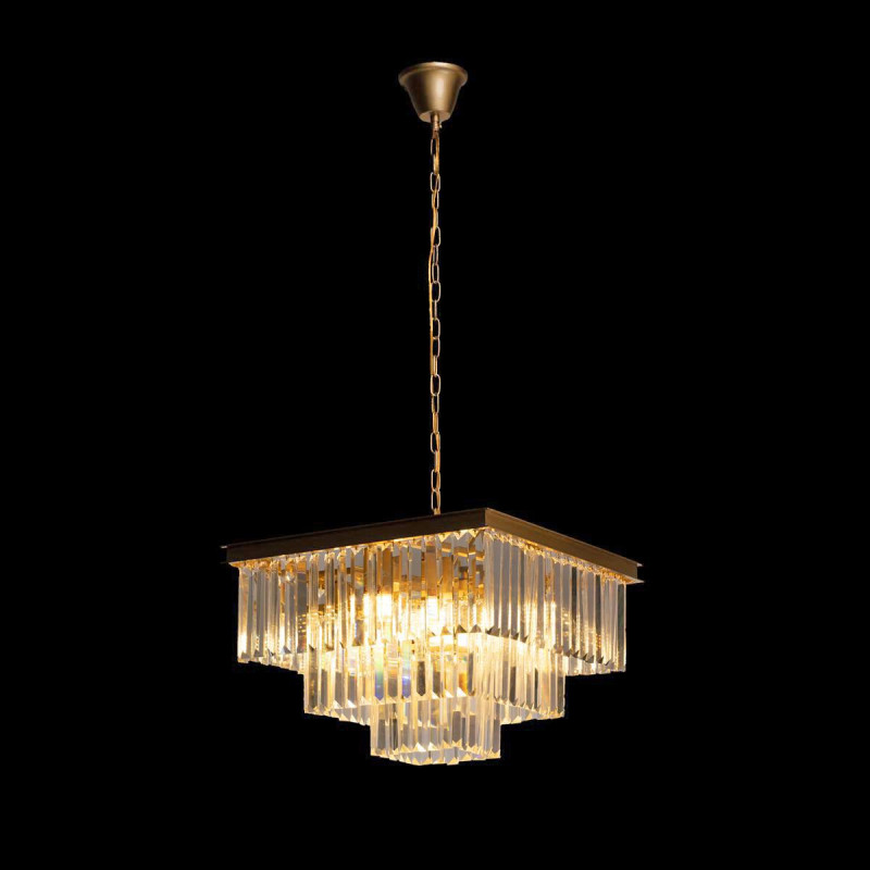 Подвесная люстра Loft IT Prism Clear 10019/500S, золото