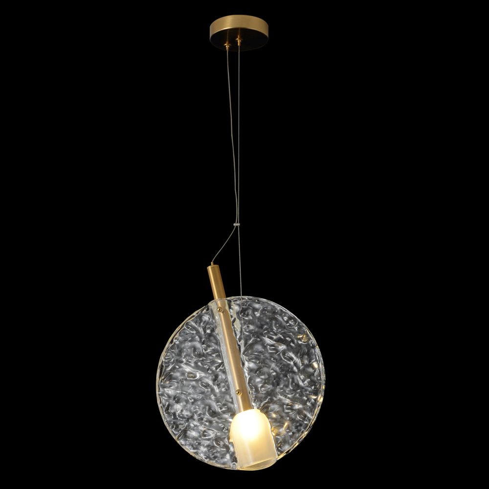 Светильник подвесной *28*32,5-87-212 см, 1*G9*40W, Crystal Lux Frozen FROZEN SP1 BRASS, Латунь