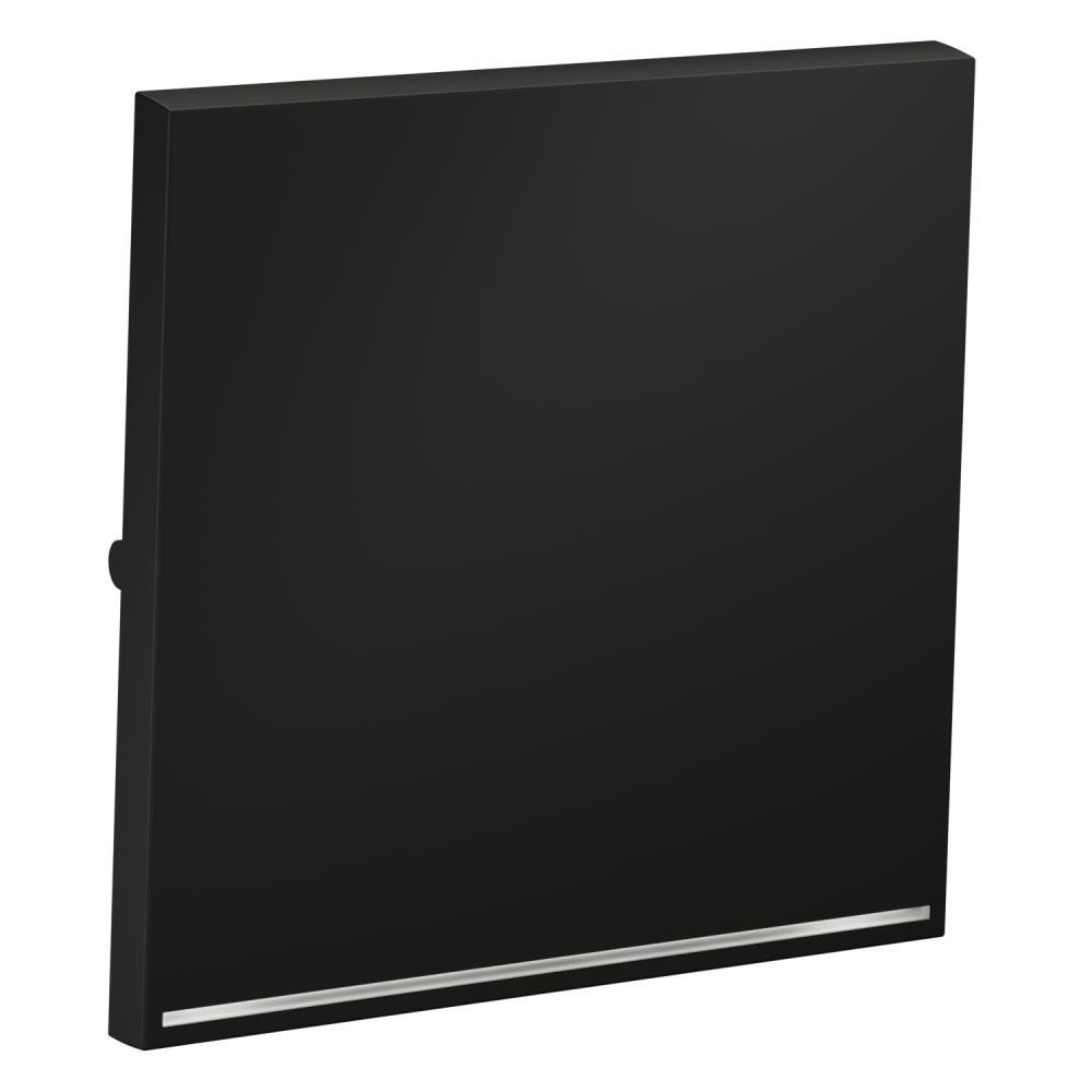 Клавиша для выключателя/переключателя одноклавишного с подсветкой, графит Voltum S70 VLS000207, Пластик Soft touch