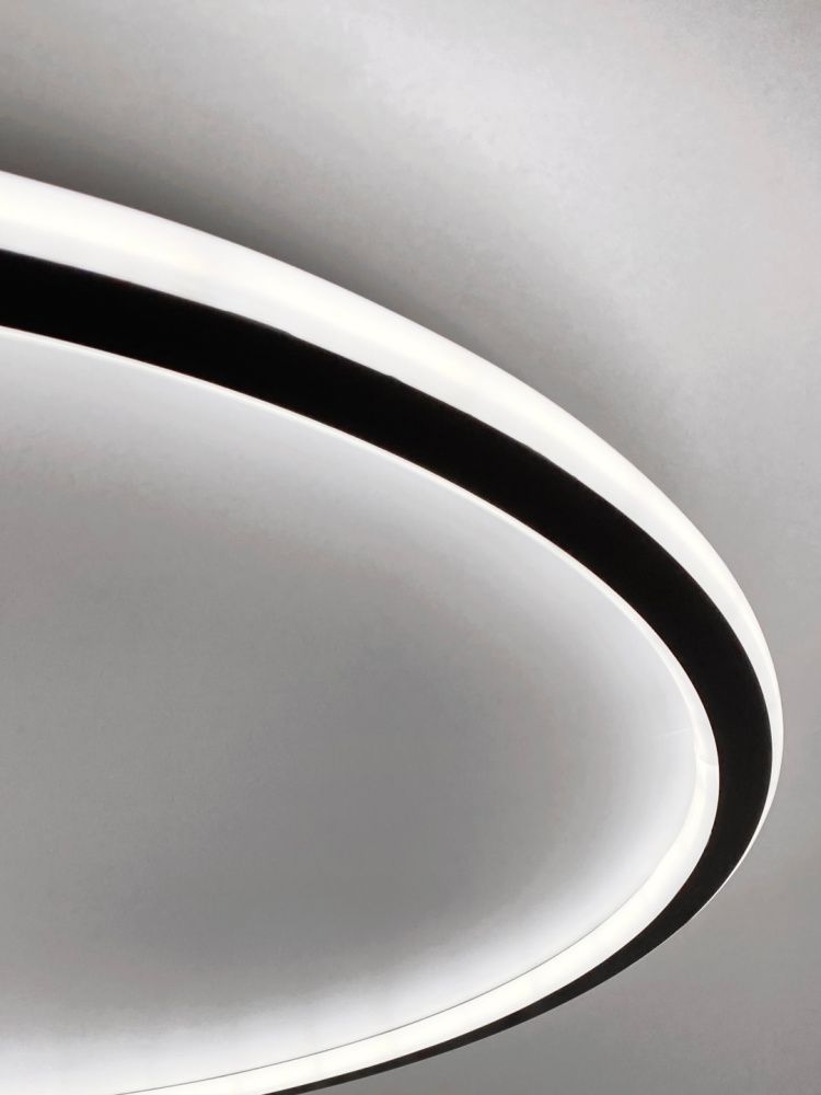 Светильник потолочный SAPFIR SPF-9369 BLACK/ЧЕРНЫЙ D600/H45/2/LED/2*68W 2.4G BLACKLINE 22-12 (1)