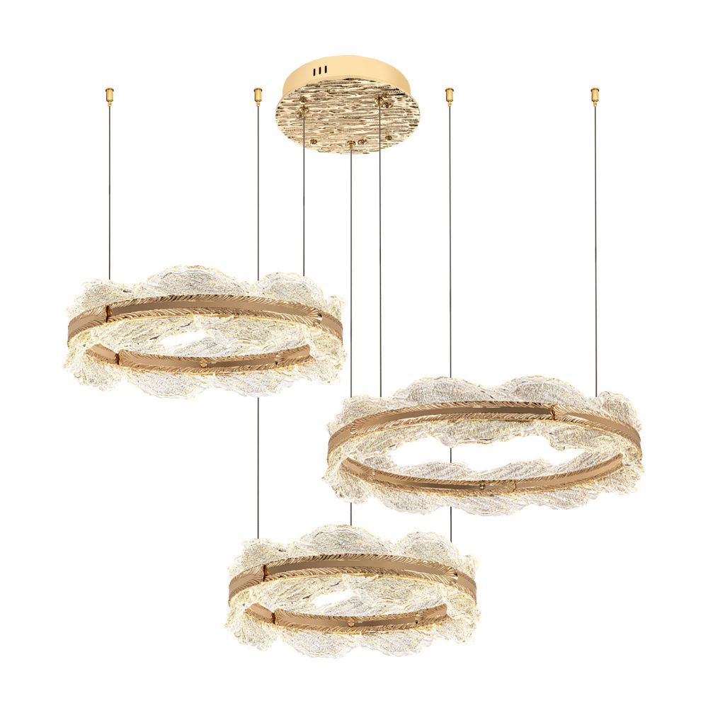 Люстра **-15 см, *LED*220W, 4000K, Modelux  ML.8180.780.600.500 CP, Шампань