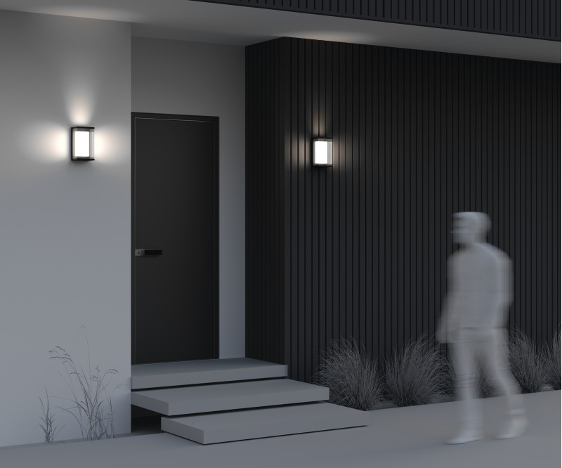 Уличный настенный светодиодный светильник Maytoni Baker Street O021WL-L10B4K