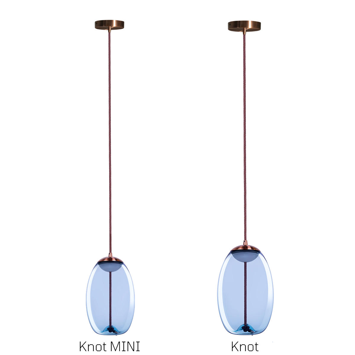 Подвесной светильник 12*23 см, 1*LED*5W LOFT IT Knot 8133-A mini медный