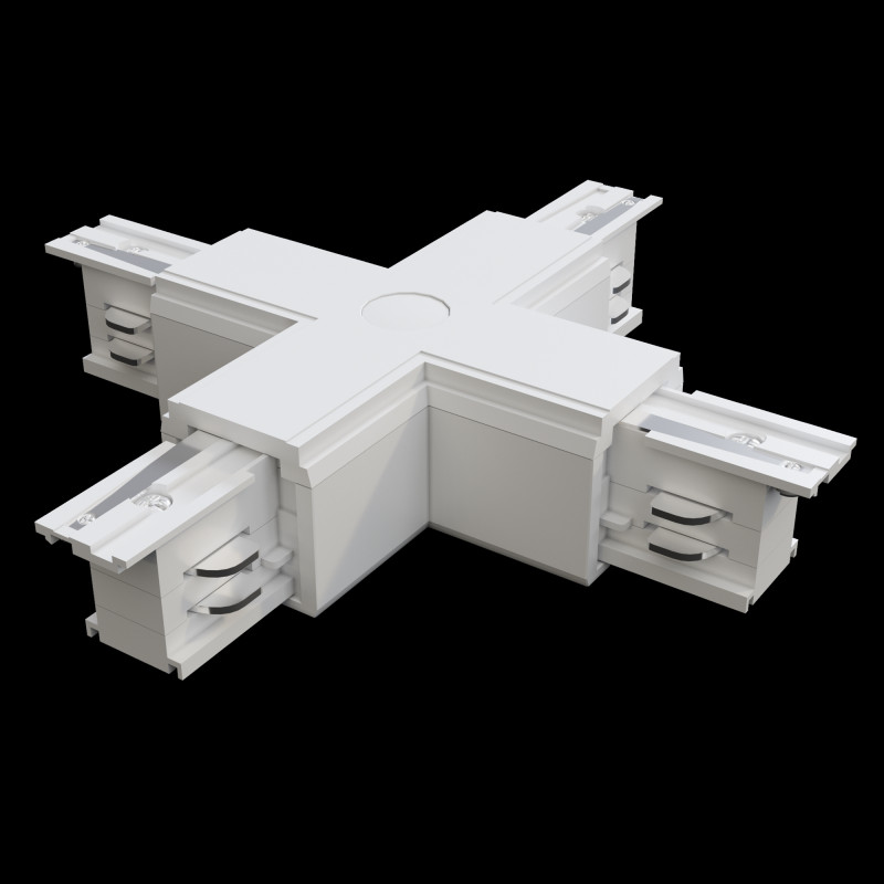 Комплектующие для накладной трековой системы Maytoni Technical Three phase track system Trinity TRA005CX-31W белыйIP 20