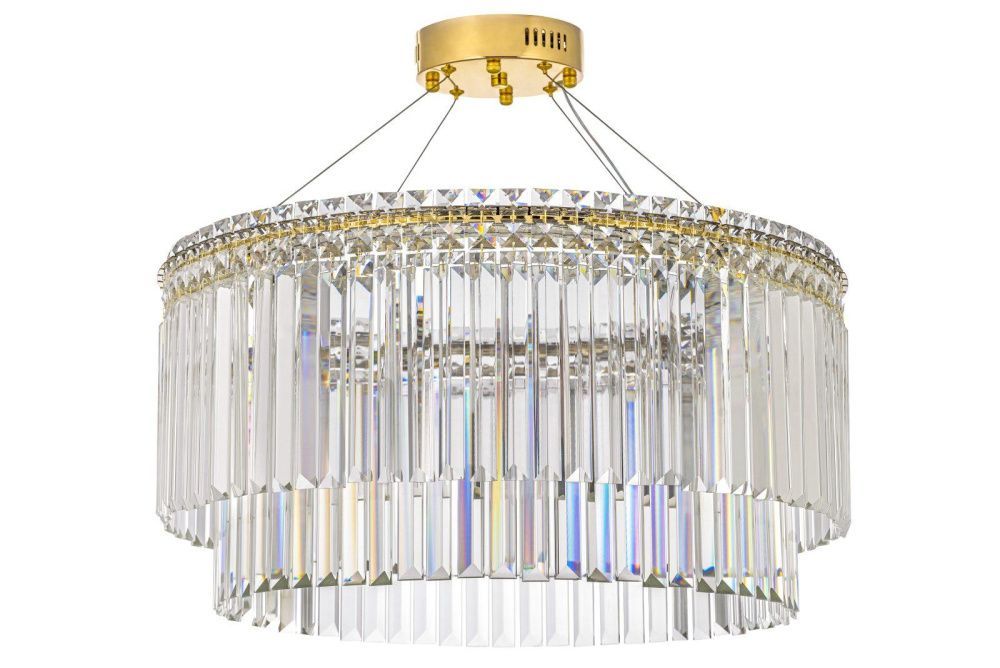 Люстра подвесная *60*30 см, Led лента*LED*68W, 3000/6000K, Arti Lampadari Ovindoli Gold Ovindoli L 1.5.60.101 G, Золото