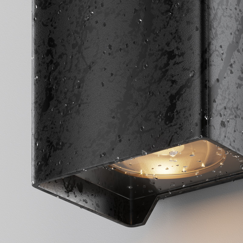 Светильник 13 см, 8W, 3000K, Maytoni Shell O570WL-L10B3K, черный