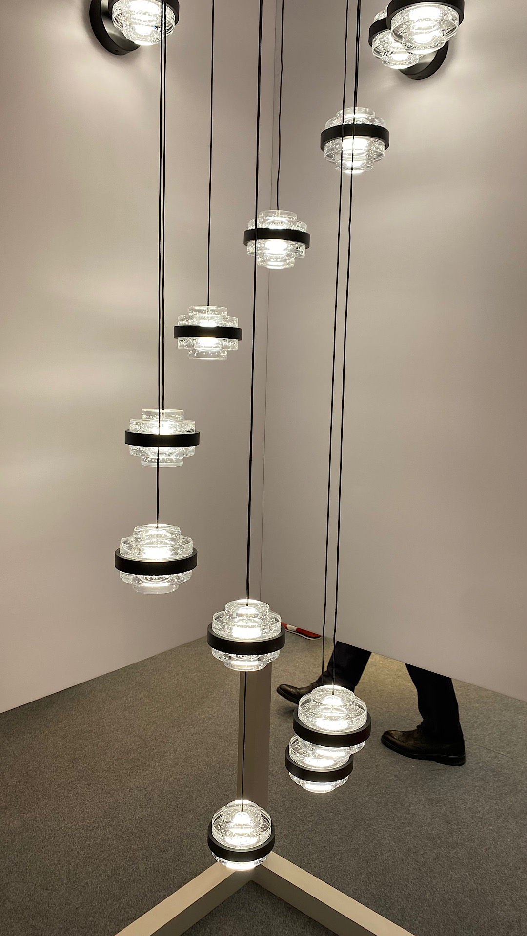 Люстра 85*85*150 см, 1 LED*50W, 4000 К, Odeon Light Klot, черный 5031/50L