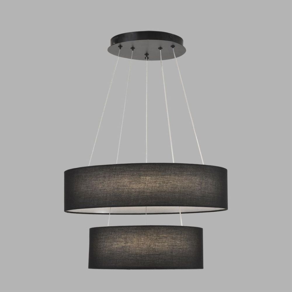 Подвесная люстра 50 см, 55W, 3000-6000K, Lumion Ledio Sava 8373/55L, черный