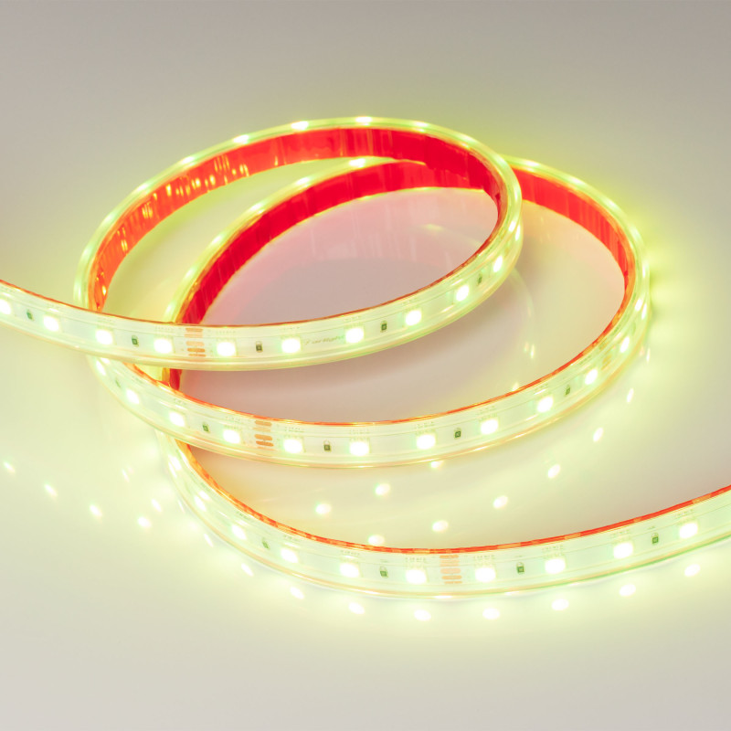 Лента герметичная RTW-PS-B60-12mm 24V RGB (14.4 W/m, IP67, 5060, 5m) (Arlight, 14.4 Вт/м, IP67) 021400(2). Цена указана за 5 метров. Продается кратно 5 метрам.