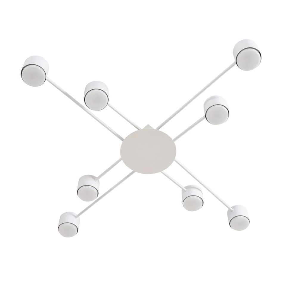 Люстра 105*105*8-8 см, 8*GX53 LED*7W, Lumion Benua LUM8305/8C, белый