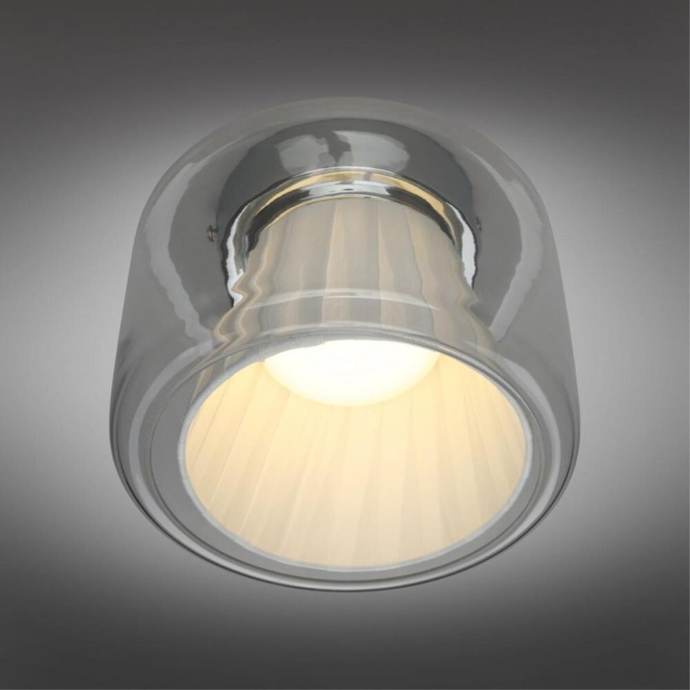 Потолочный светильник 18 см, 8W, 3000K, Aployt Zhyuli APL.089.27.08, хром