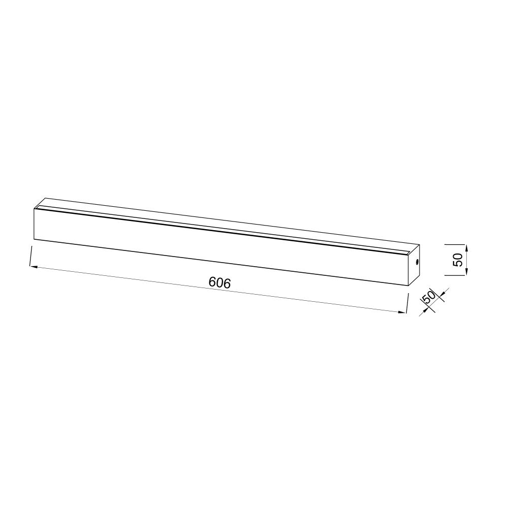 Бра 60,6*5*5-5 см, *LED*24W, 3000K, Mantra Elegance MAN9014, cерый металлик
