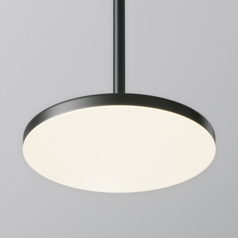 Подвесной светильник 	Maytoni Technical LED 12W, 4000k, P076PL-L12W4K-B, черный, лифтовый механизм 