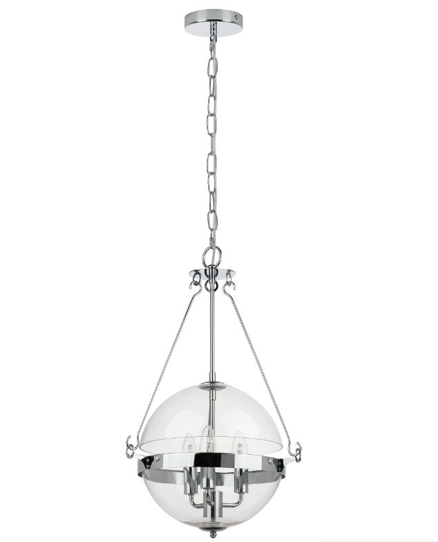 Светильник подвесной Lightstar Modena 816034, диаметр 41 см, хром