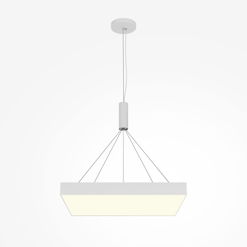 Светильник 60 см, 90W, 3000K, Maytoni Zon C032CL-90W3K-SQ-W, белый