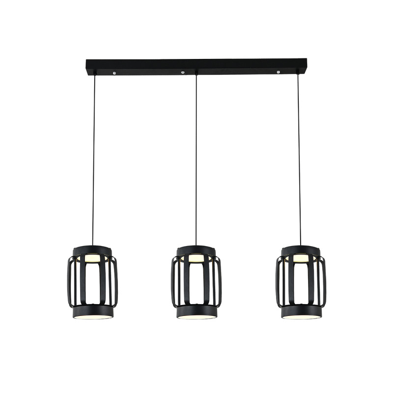 Подвесной светильник 88,6*16*150 см, LED, 70W, 3000К-6000K, Indigo CAPSULA V000157L черный, 14027/6P Black