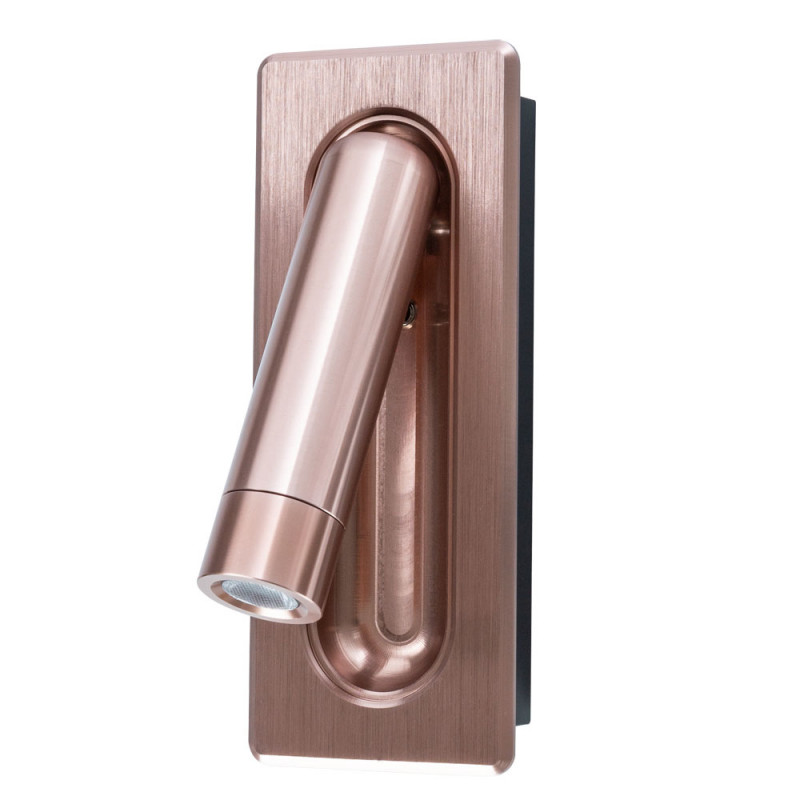 Светильник спот Arte Lamp Adhil A8236AP-1SG, 3W LED, 3000K, матовое розовое золото