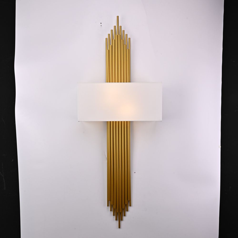 Бра Sohne CG 90-0009 FIORE White H120 W43 40*40*120 см, 2*E14*40W, 3000K, ImperiumLoft 44.27, Золотистый