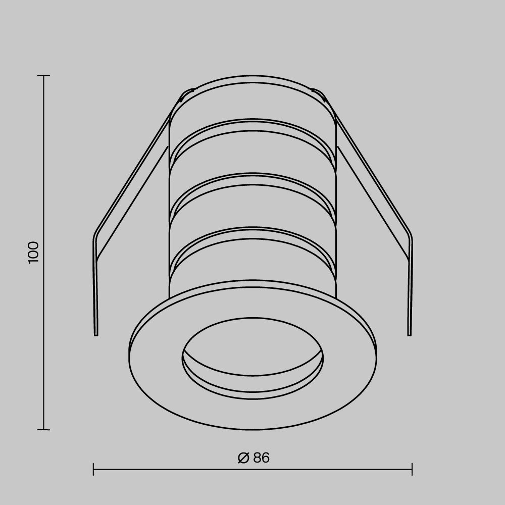 Уличный светильник *8,6*-10,3 см, *LED*10W, 3000K, Maytoni Бухта O511DL-L10W3K, Белый