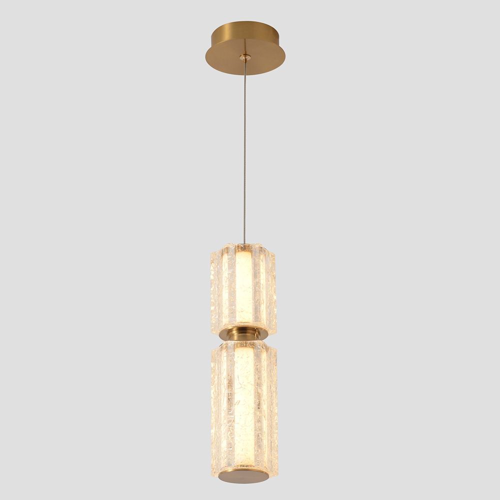 Светильник подвесной *7,5*27,5-57-207 см, *LED*23W, 3000K, Crystal Lux Antique ANTIQUE SP23W LED BRASS, Латунь
