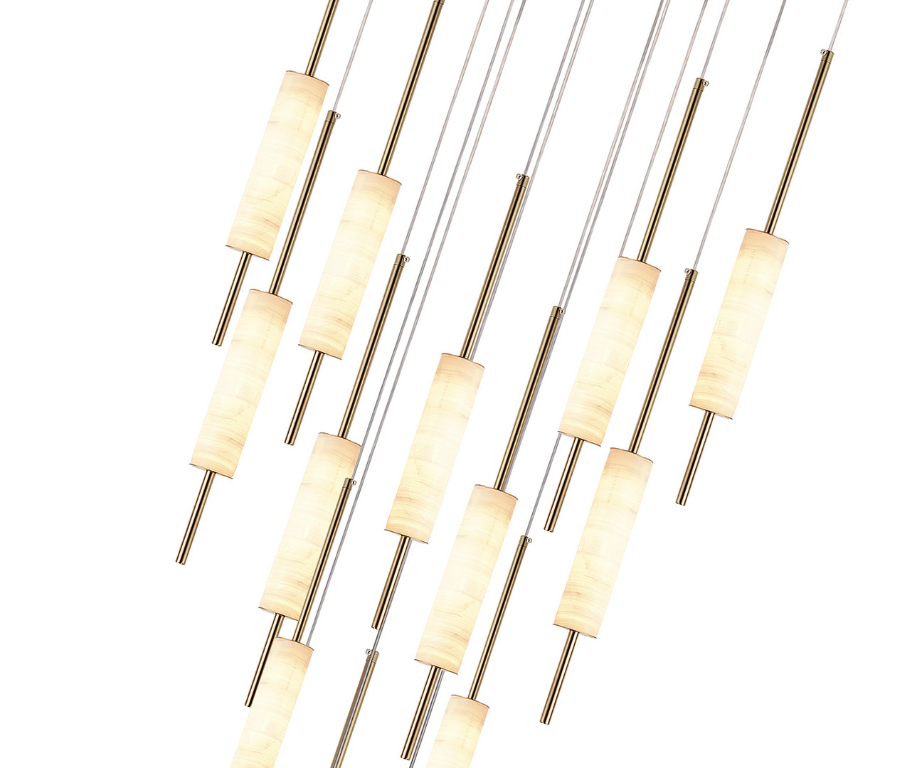 Светильник 50 см, 180W, 3000K, Kink Light 07527-15A,36, латунь