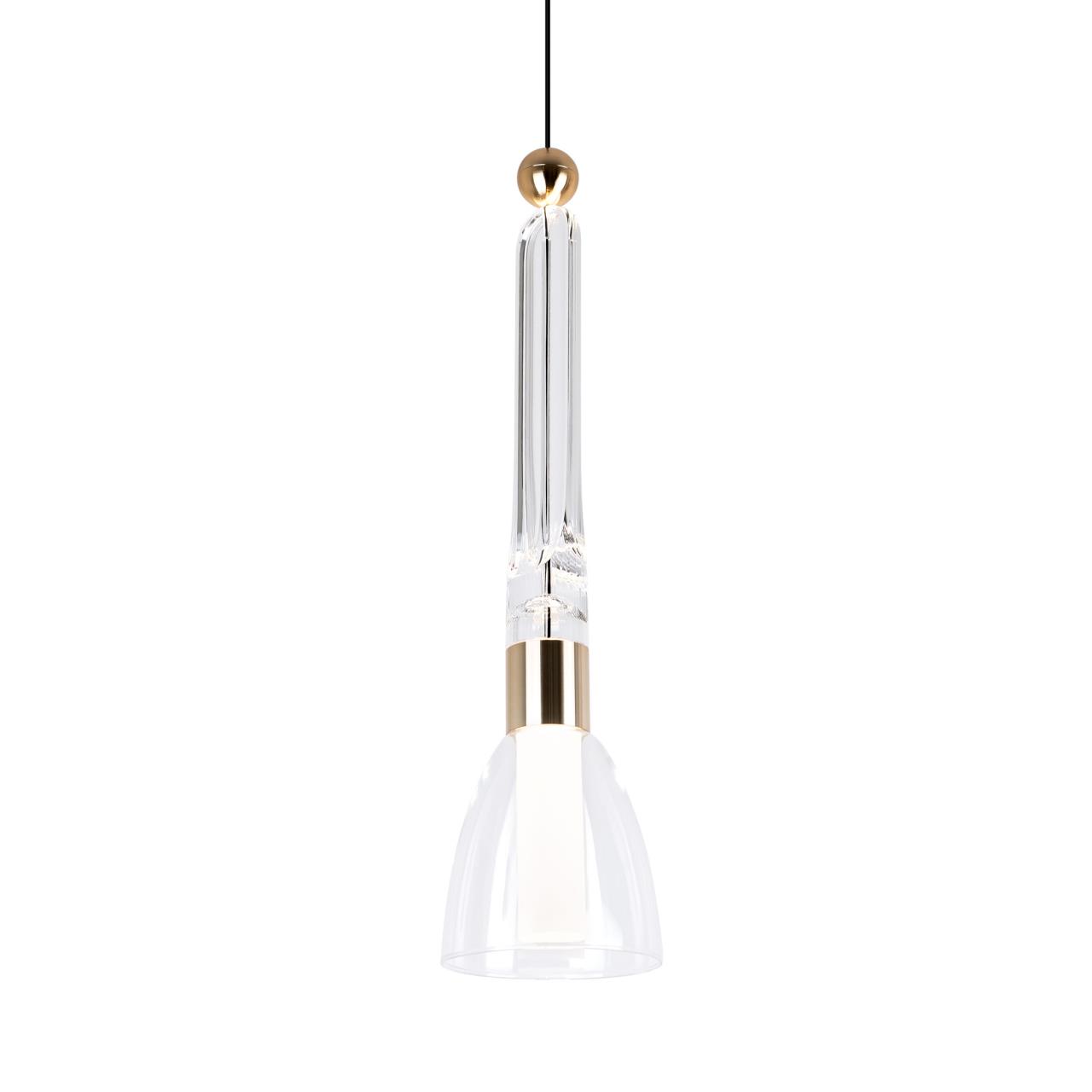 Подвесной светильник 12,5*80/200 см, LED 6W MODESTYLE MS.1630.1 золото/черный