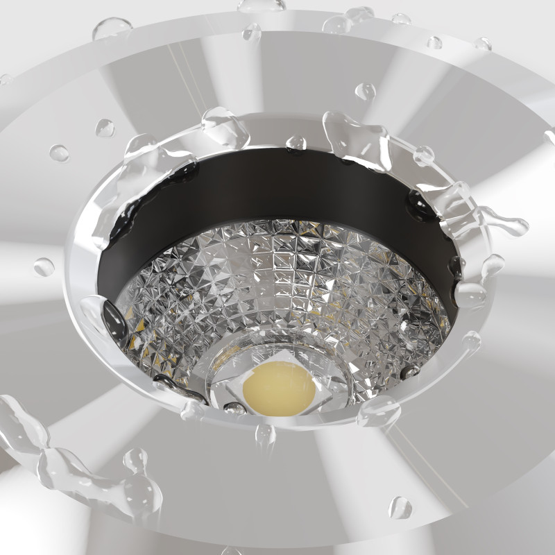 Встраиваемый светильник 4,2*7,2 см, LED*1W, 3000 К, Flash O044DL-L1S3K2 Maytoni Outdoor, Серебро