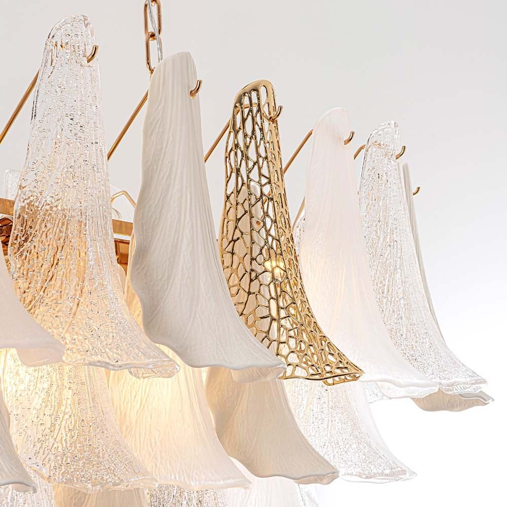 Подвесная люстра 48*124*58/120 см, 16*Е14 MODELUX premium ML.6777.16P GD золото