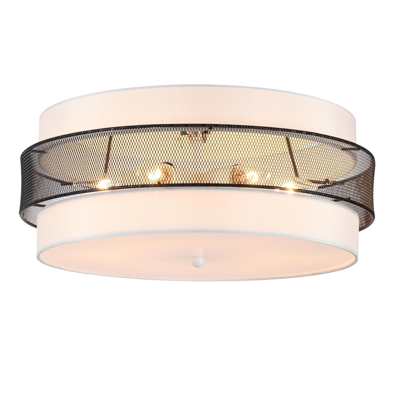 Потолочный светильник 50*20 см, 5*E27 Lumion ANIMAISA 8002/6C черный, белый