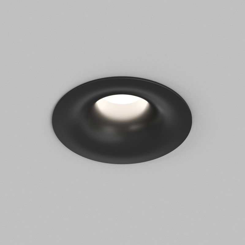 Встраиваемый светильник *8,4*7 см, *LED*975Lm, 3000-4000-6000K, Denkirs Shine Glow DK2430-BK, черный матовый