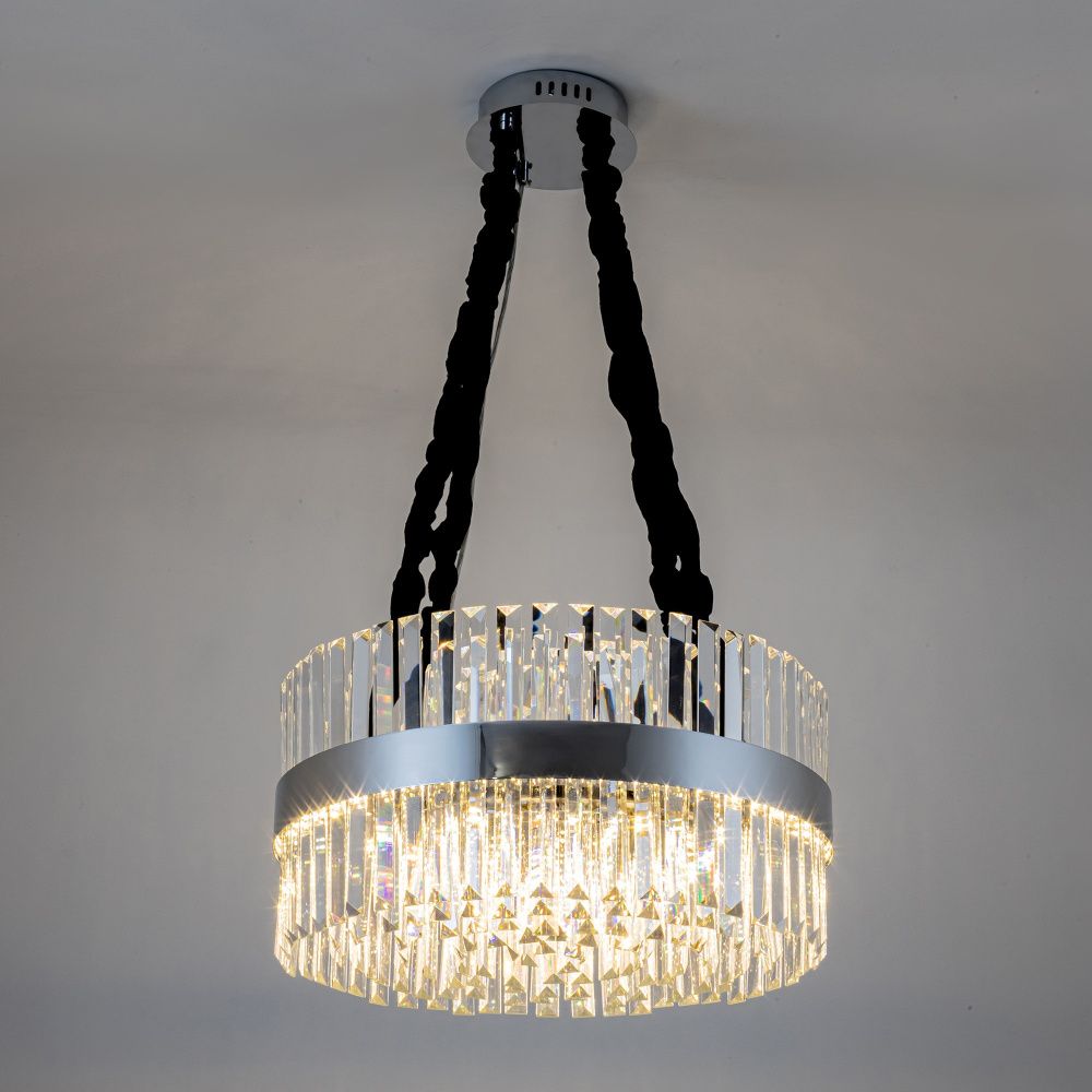 Подвесная люстра 50*50*90 см, LED 130W, 3000 / 6000K, Хром MODELUX ML.002.500