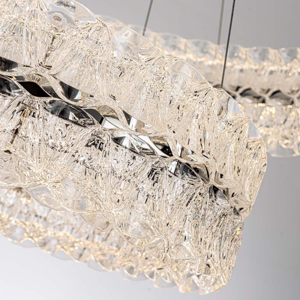 Люстра *80*13 см, LED*95W, 3000-6000K, Modelux  ML.8185.800.500 CR, Хром