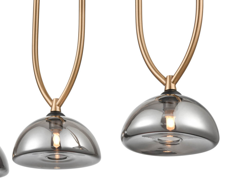 Подвесной светильник 16*58*157 см, 3*G9 черный, золото Vele Luce Astiy VL5434P03