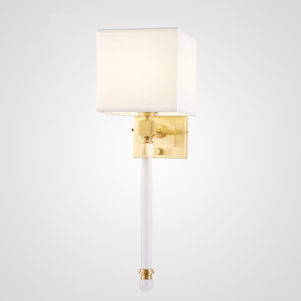 Бра Regina Andrew Crystal Sconce Brass 17,7*15,4*59 см, 1*E14*40W, ImperiumLoft 149048-22, Латунь, Прозрачный