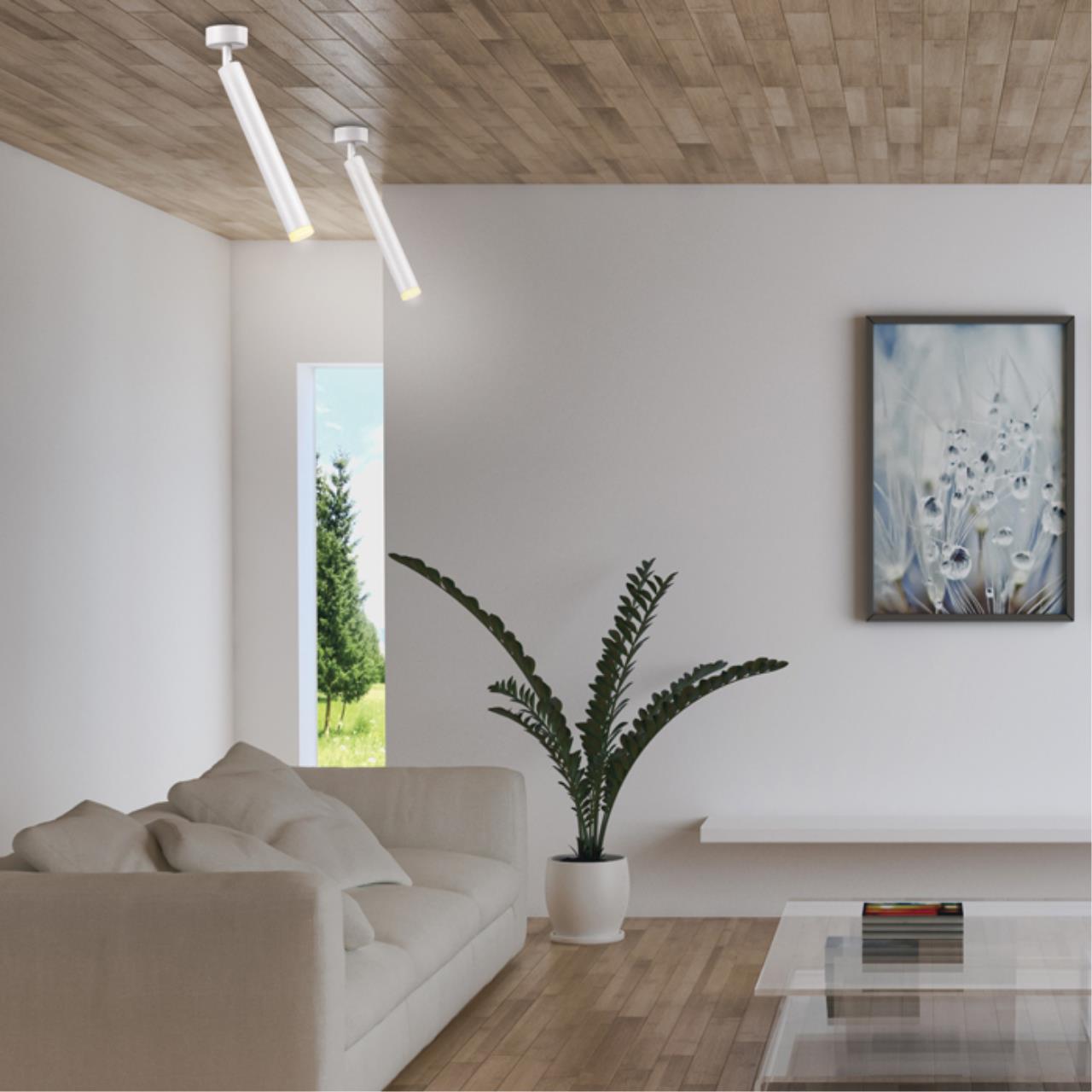 Светильник 7*7 см, LED 10W, 3000K Novotech Modo 357888 белый