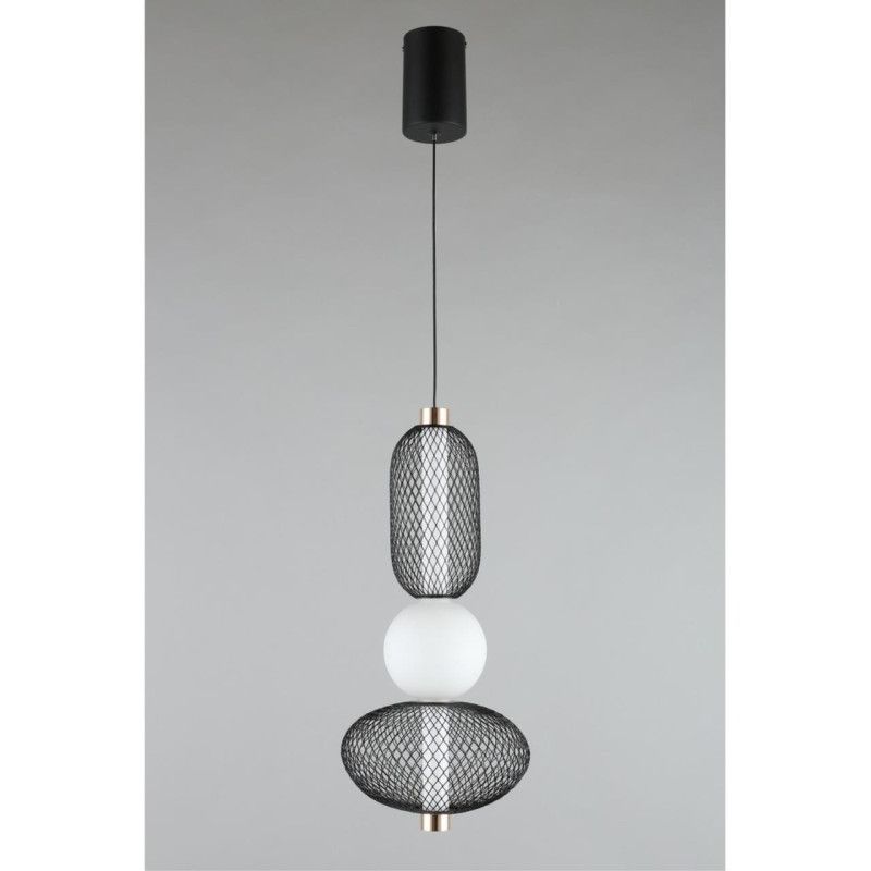 Подвесной светильник 22*70-160 см, 1*LED, 13W, 3000K, Aployt Nikusia APL.658.06.13, черный