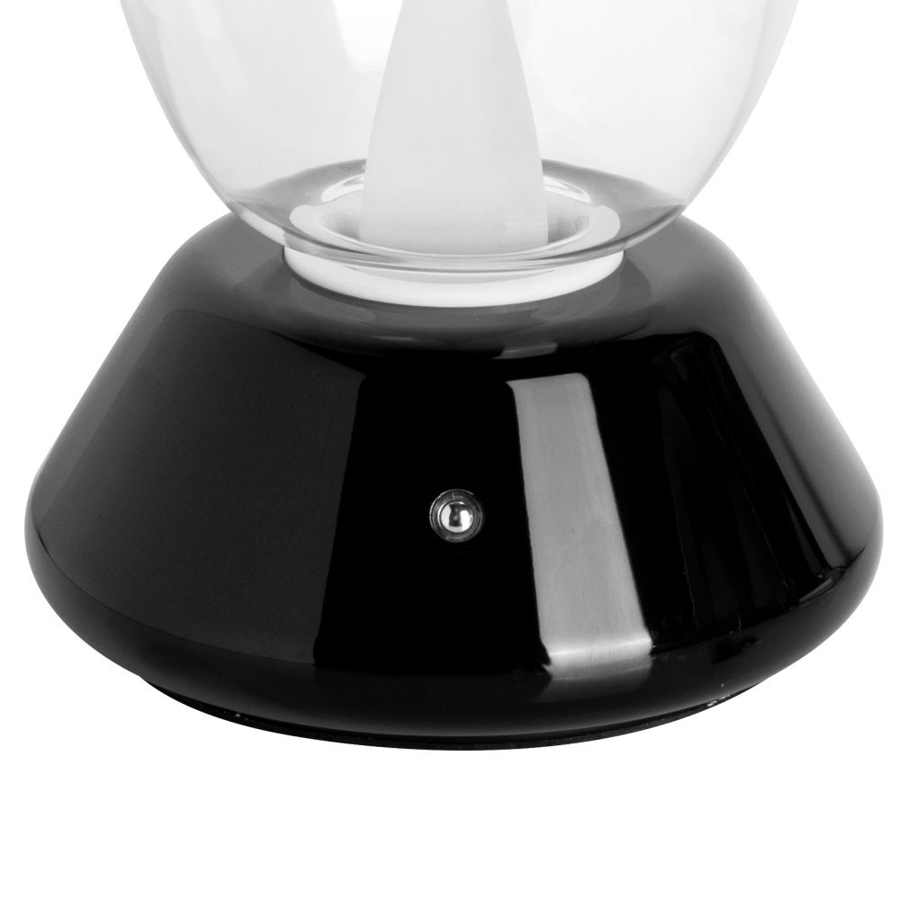 Настольная лампа диммируемая 10W 3000K прозрачный/черный Uovo III Lightstar 807907