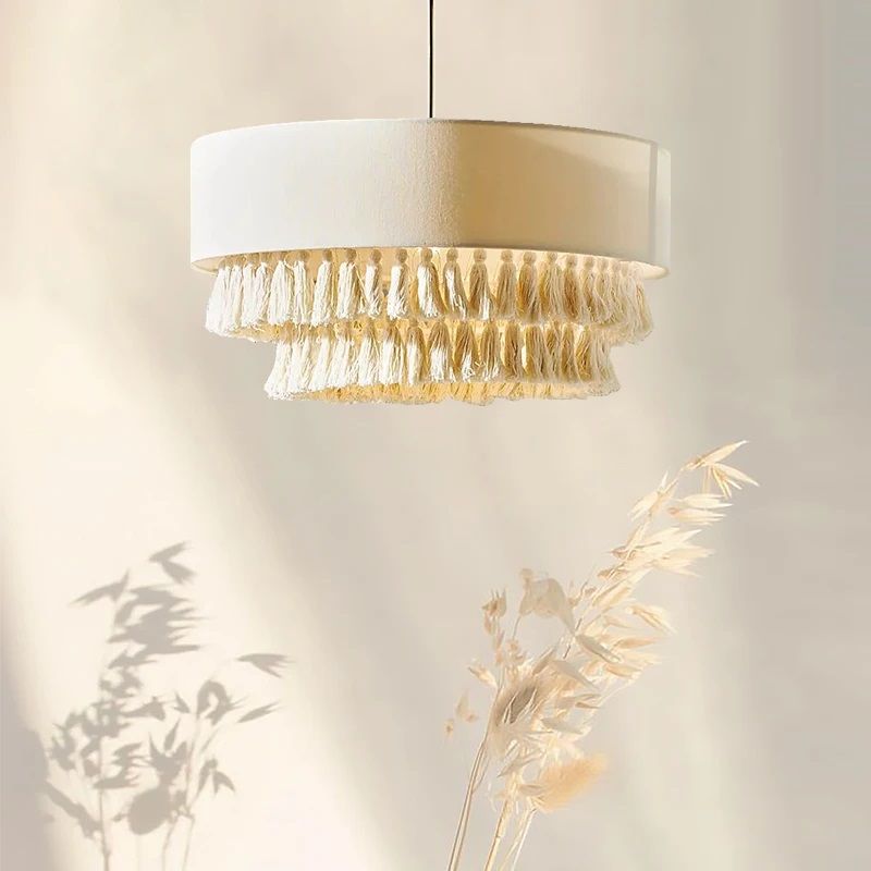 Светильник ElegantLight DZN-13085 БЕЛЫЙ D600/H300+1200/5/E27/40W RUSTIC