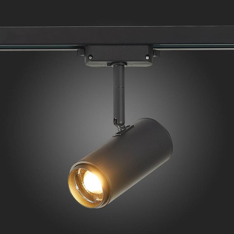 Трековый светильник Zoom 14*6 см, 12W 3000K ST LUCE Однофазная трековая система ST600.436.12 Черный