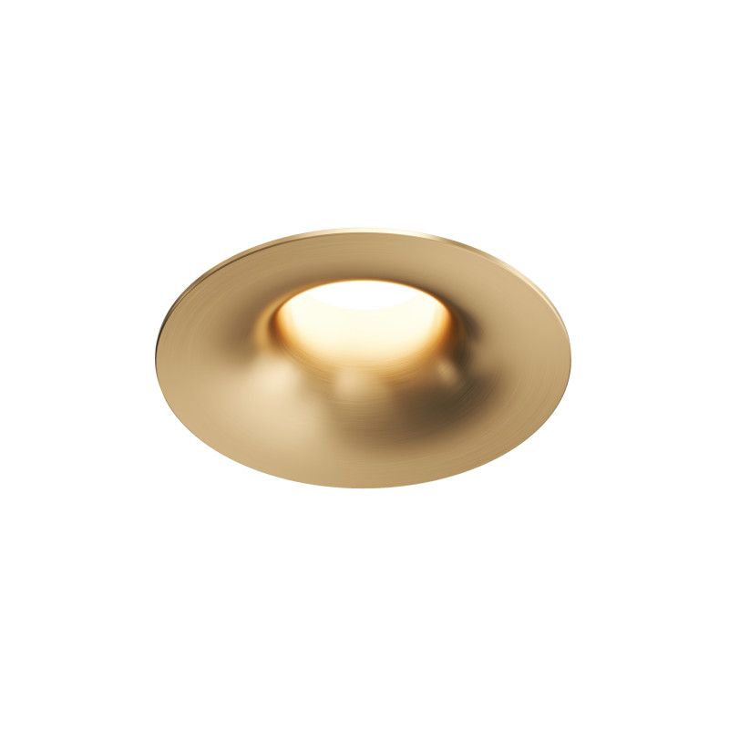 Встраиваемый светильник *8,4*7 см, *LED*975Lm, 3000-4000-6000K, Denkirs Shine Glow DK2430-SB, сатинированная латунь