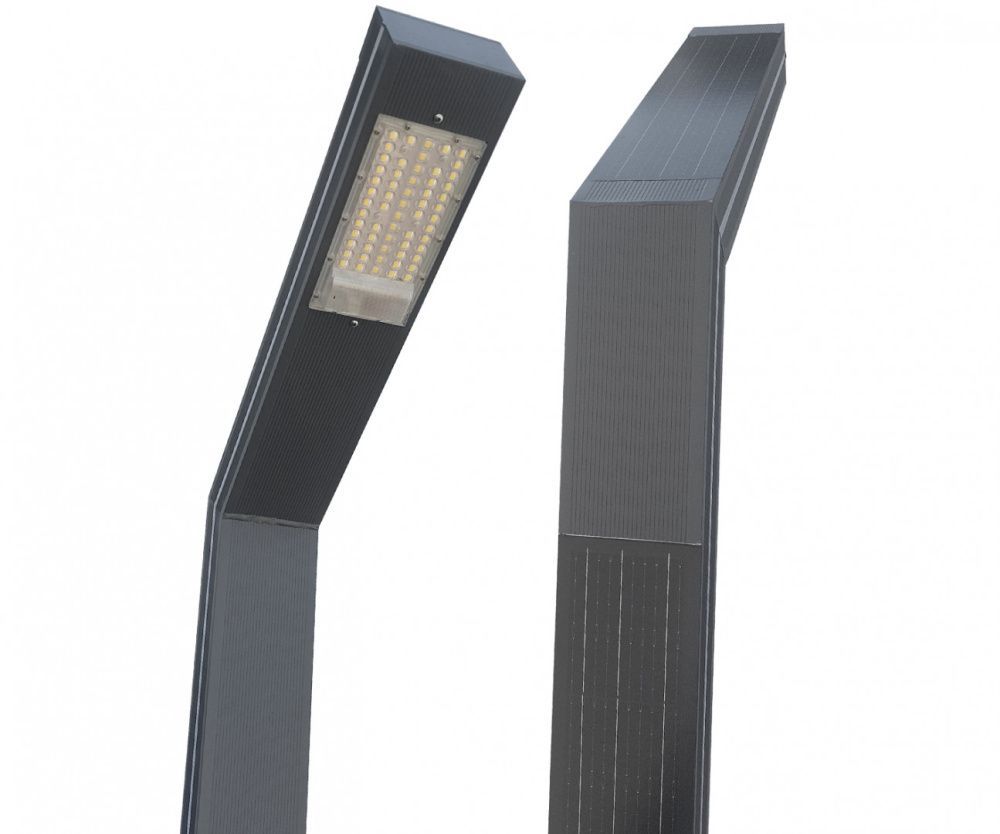 Уличный светильник 300 см, 30W, 4000K, Kink Light 09202-F(220V/Solar),16(05), серый