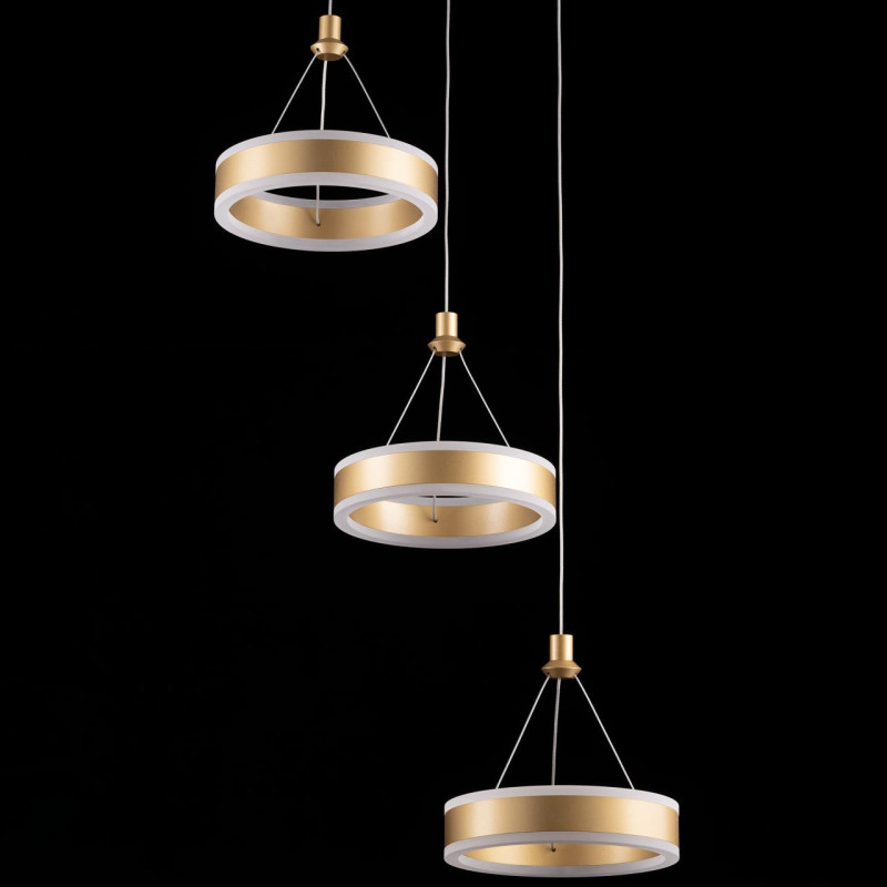 Люстра 46*60/180 см, 100W 4000K Citilux CL719052 Дуэт Золото