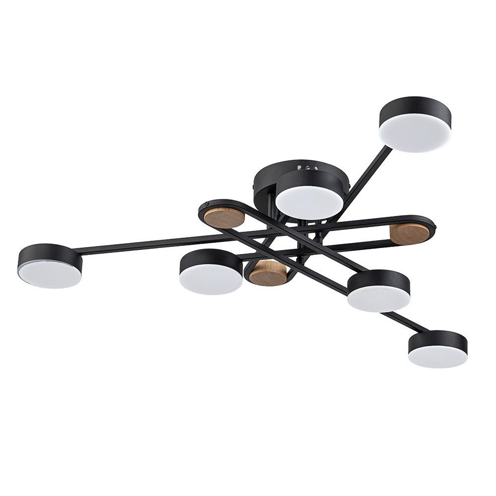 Люстра **16- см, 1*LED*42W, 3000-6400K, Arte Lamp Taygeta A2455PL-6BK, Черный