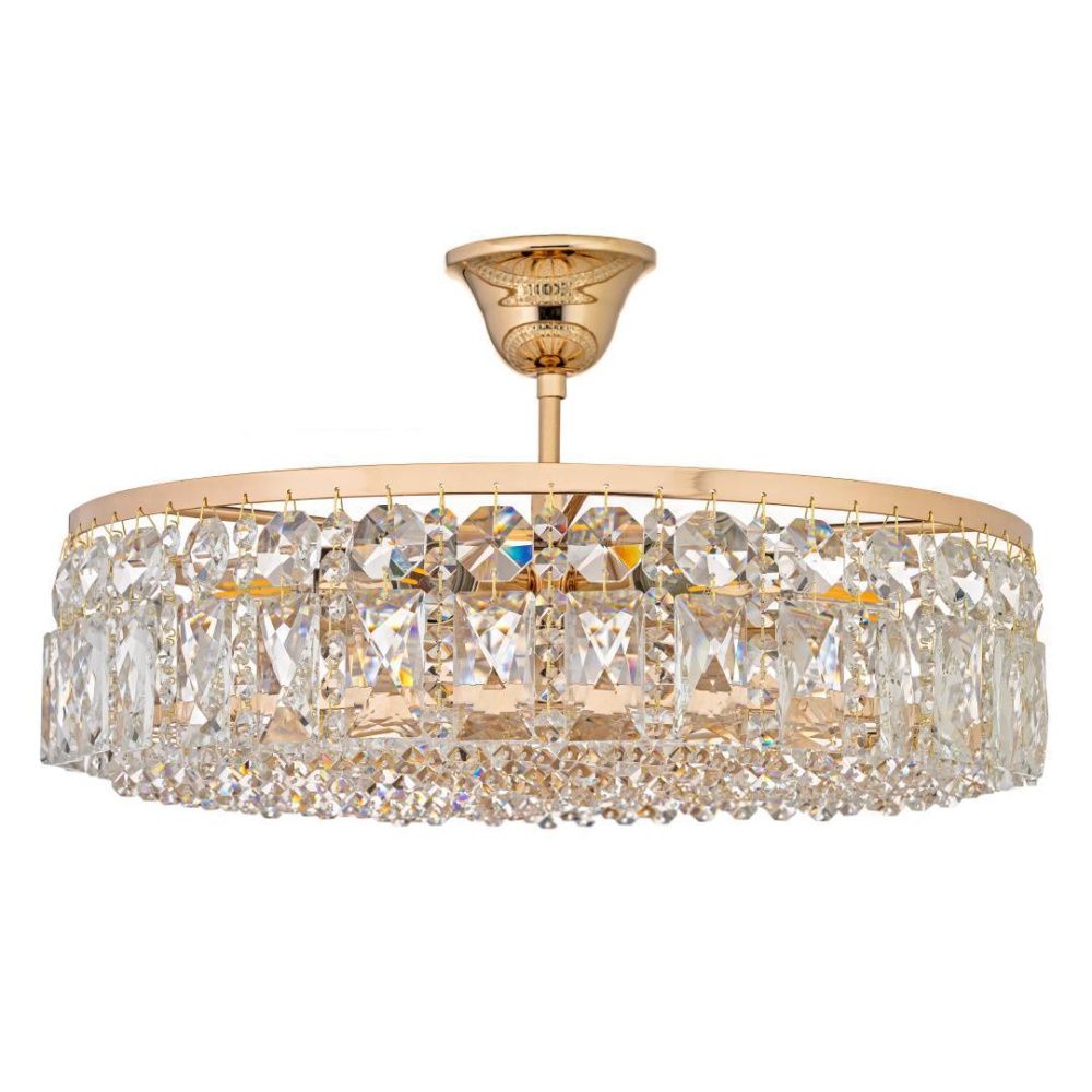 Люстра потолочная *40*31 см, 6*E14*40W, Arti Lampadari Sara Gold Sara E 1.3.40.105 G, золотой