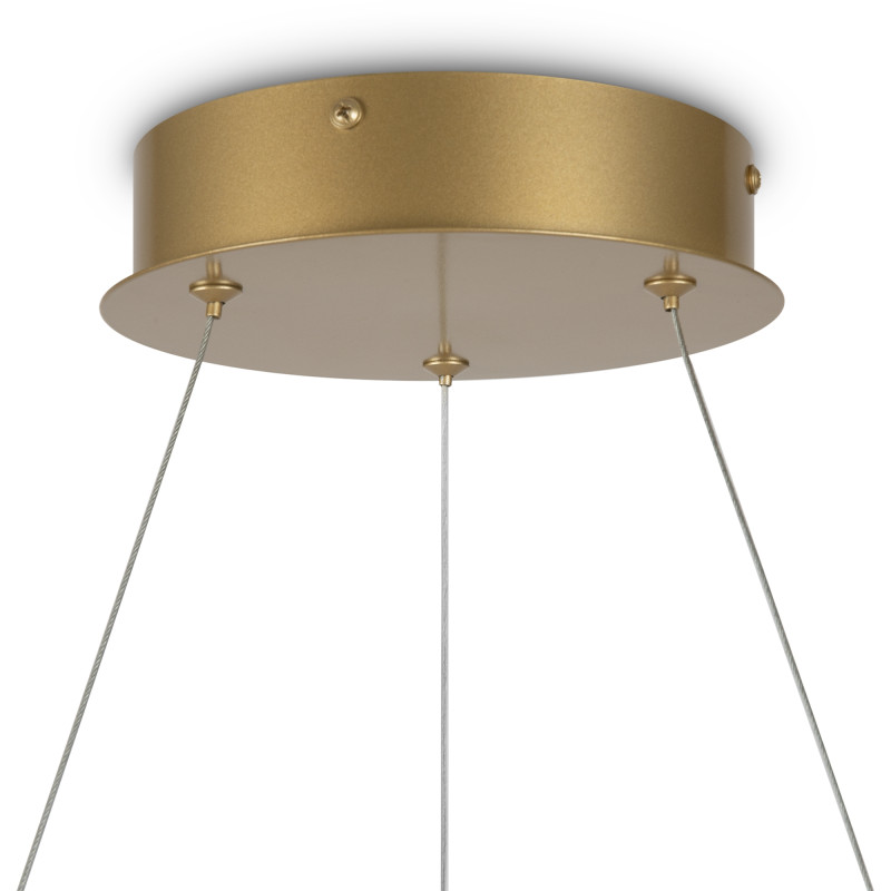 Подвесная люстра 52,5*52,5*310 см, 2* LED, 39W, 2600К-3500К, Maytoni Nola MOD100PL-L47BSK1 латунный