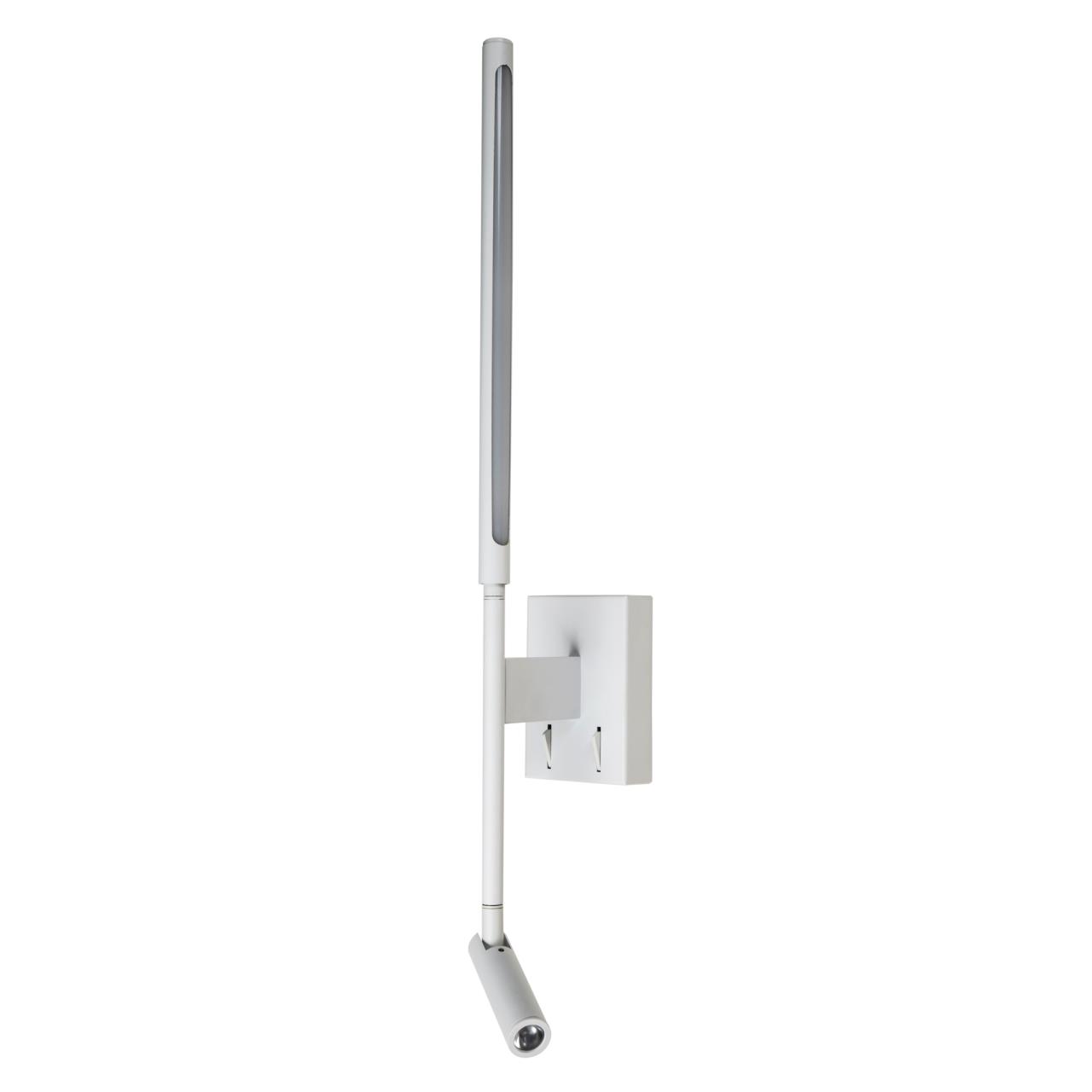 Бра 8*13*57 см, LED 6Вт+3ВтW, 3000К, Белый LEDtrec LT7181 WH