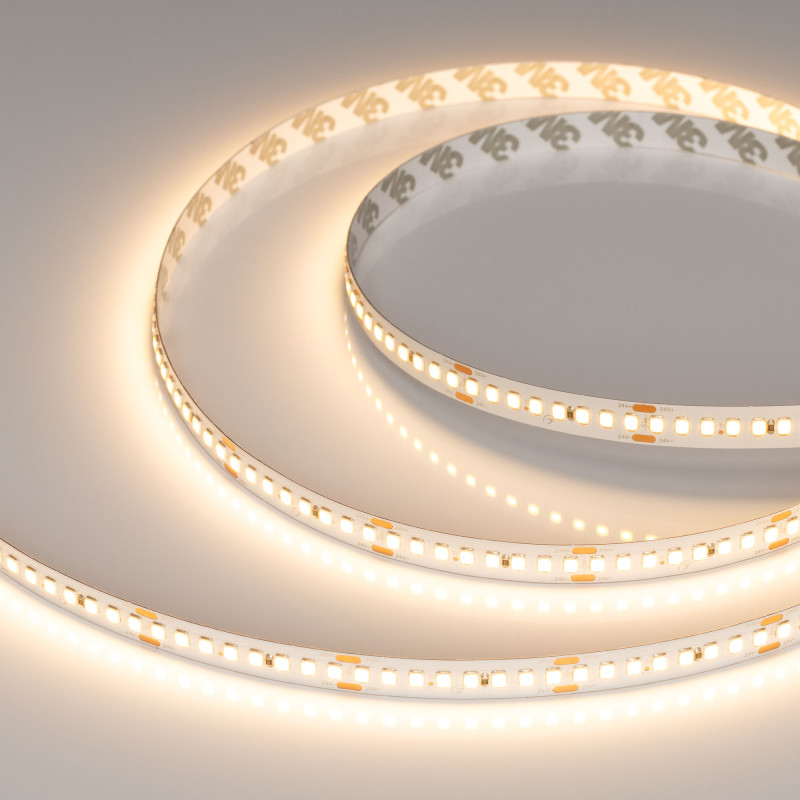 Лента RT-A192-10mm 24V Warm2700 (17.6 W/m, IP20, 2835, 5m) (Arlight, высок.эфф.150 лм/Вт) 038776. Цена указана за 5 метров. Продается кратно 5 метрам.
