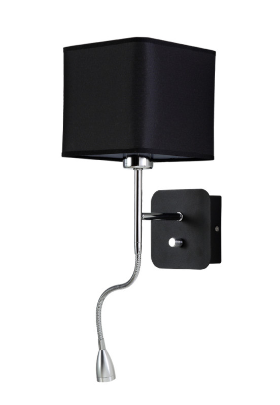 Бра 16*20 см, Crystal Lux PACO AP2 CHROME/BLACK Хром/черный