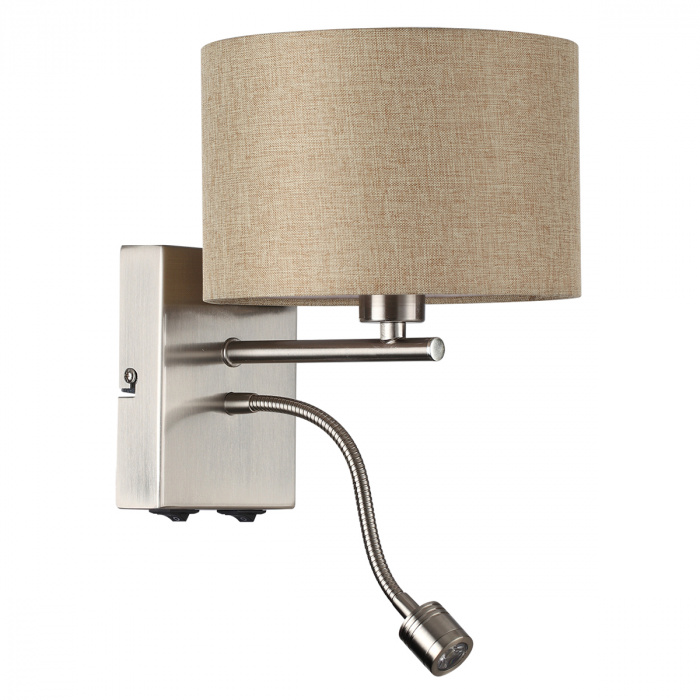 Светильник 26 см, Е14+LED, Lumion 8250/2W, никель